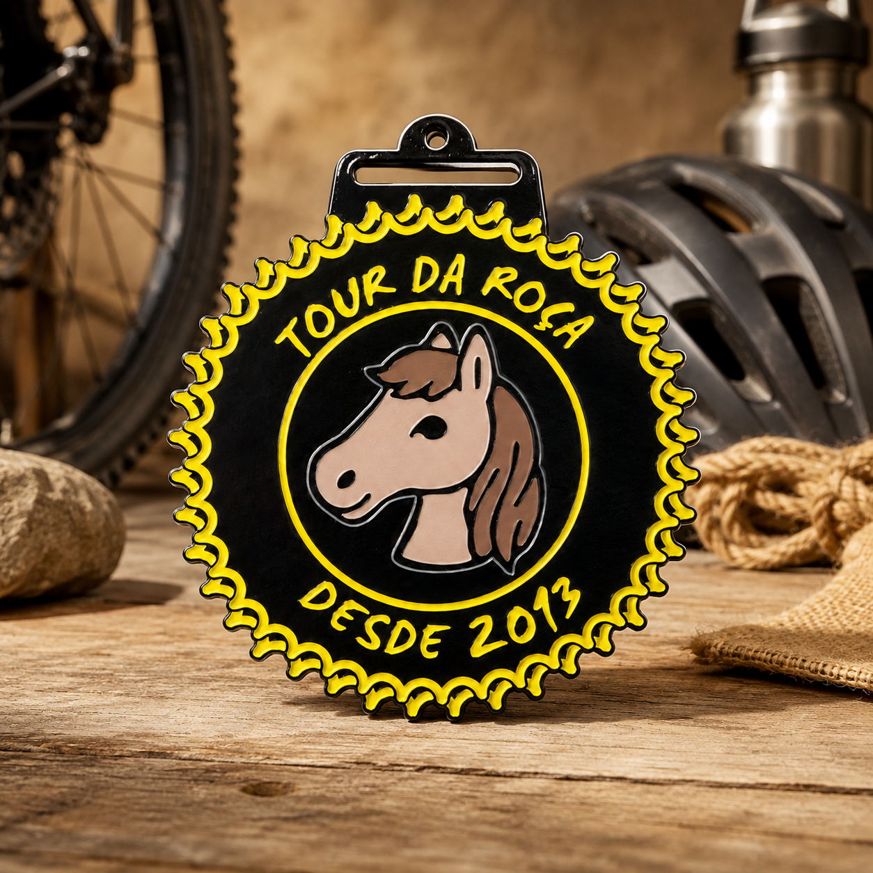 Medalha colecionável do Tour da Roça Piracaia 2026